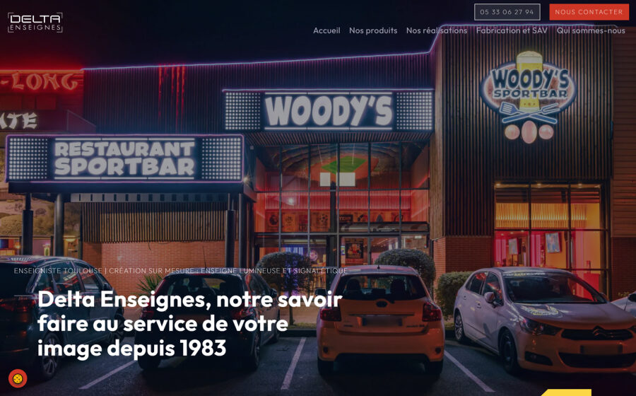 Création de site internet : Delta Enseignes à Toulouse partie 0