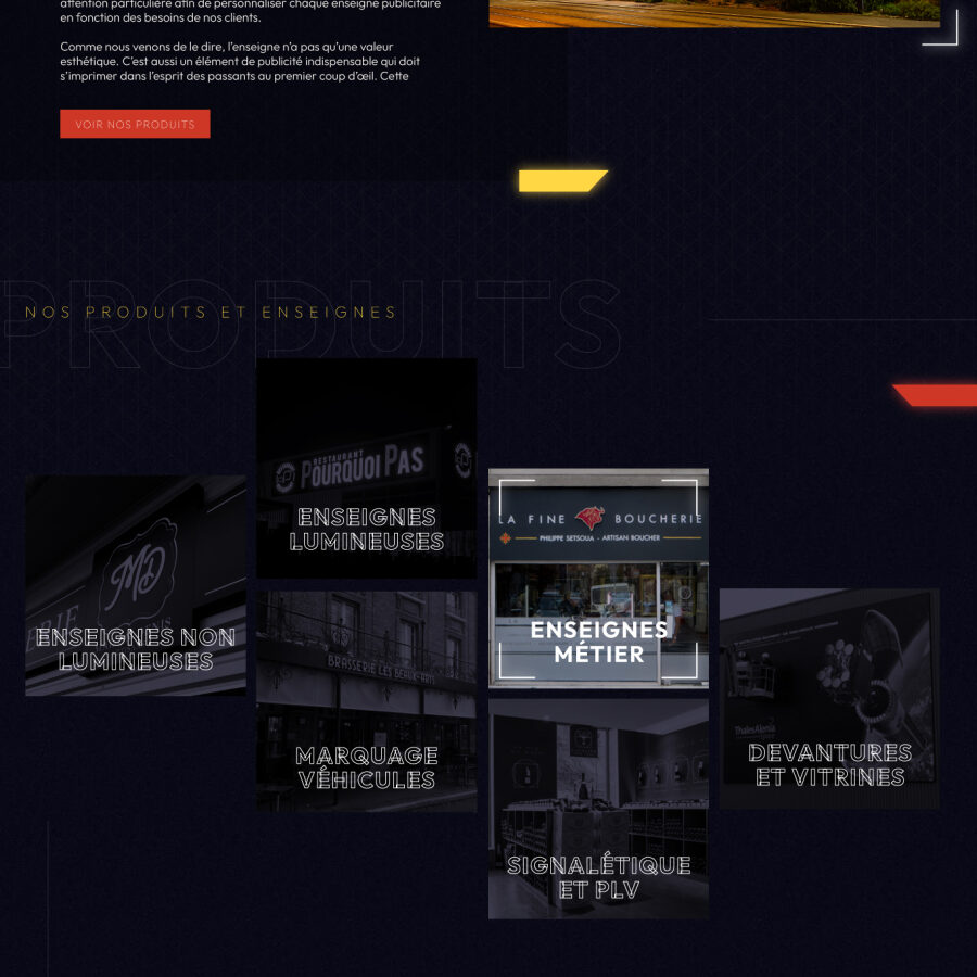 Création de site internet : Delta Enseignes à Toulouse partie 2